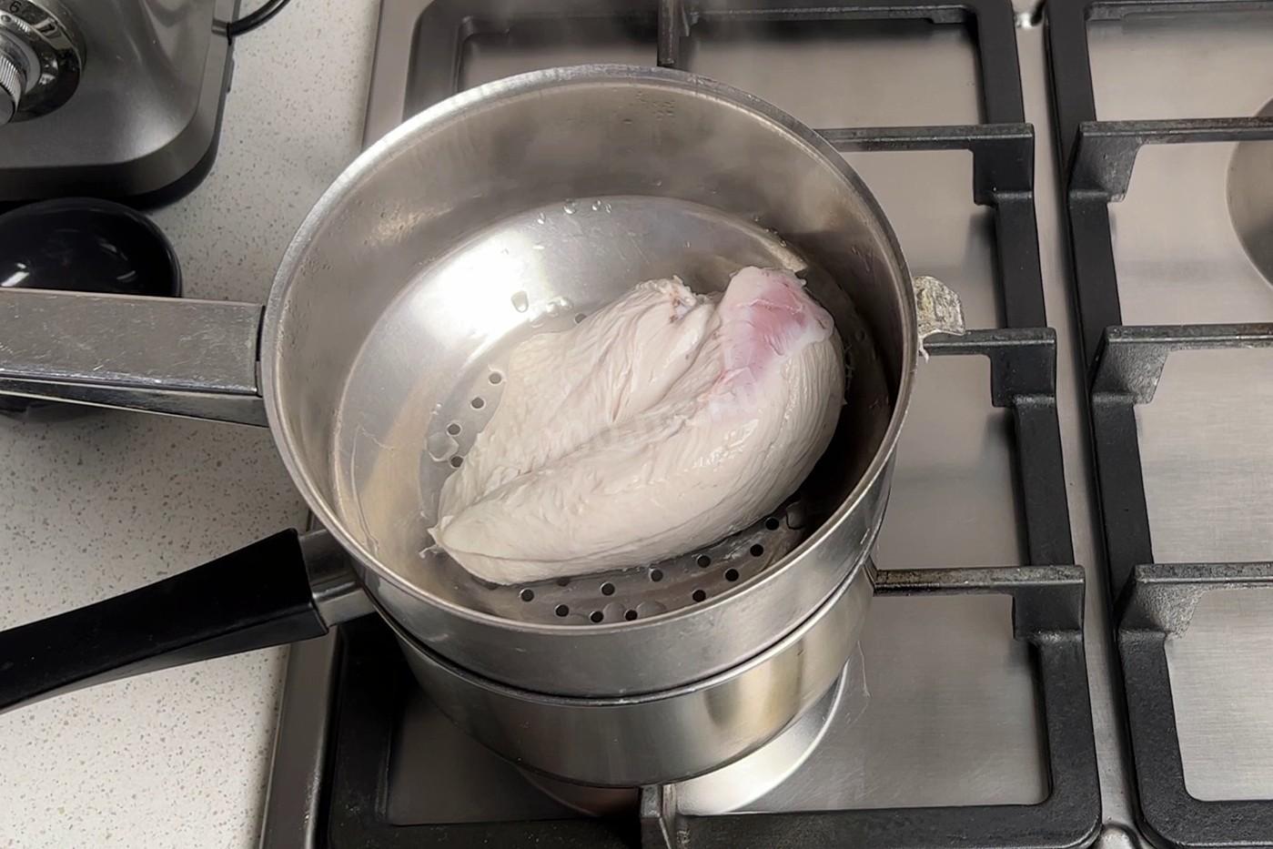 Шаг 3 приготовления Куриные грудки на пару ПП