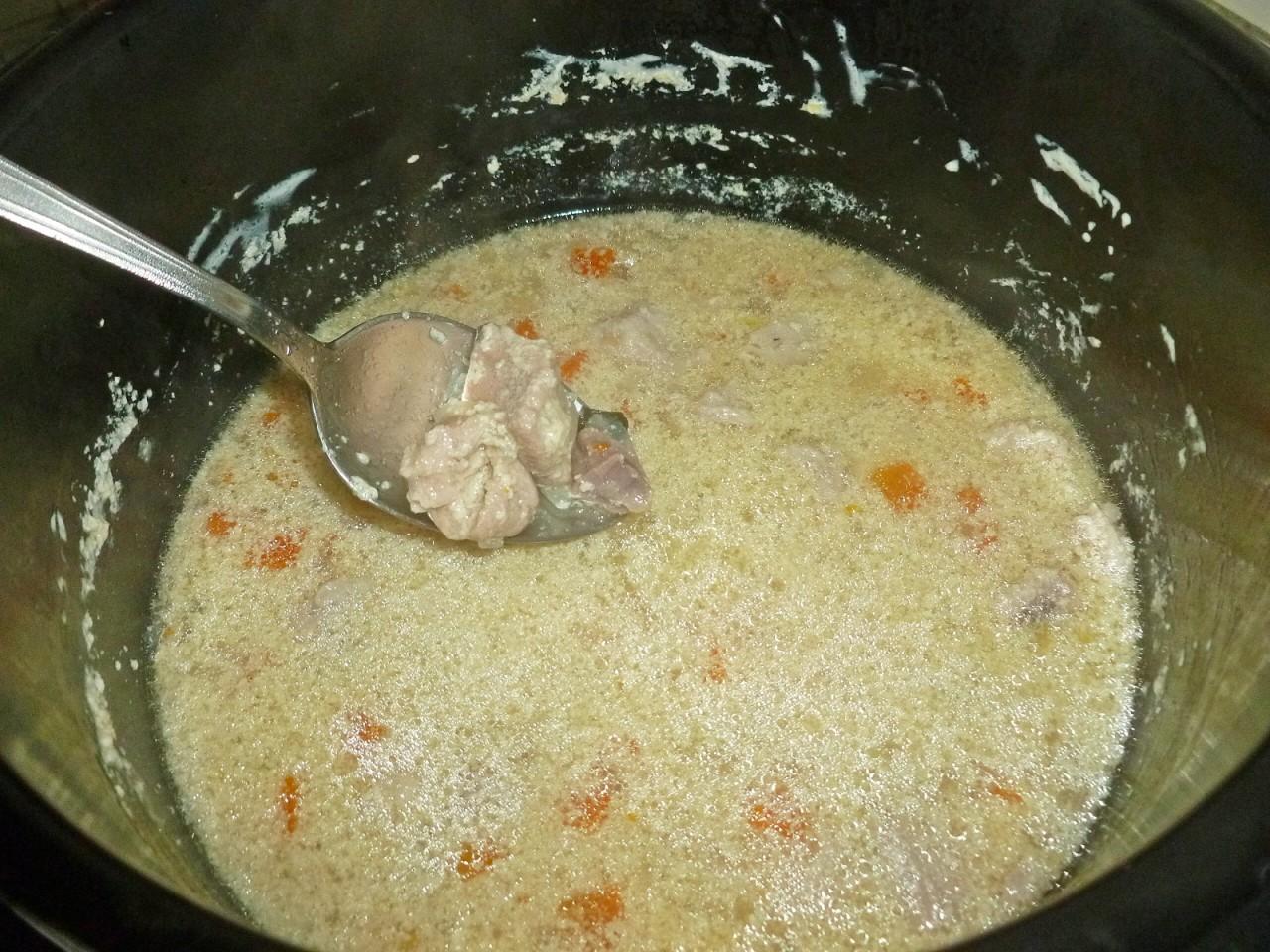 Шаг 12 приготовления Мясо тушеное в мультиварке скороварке