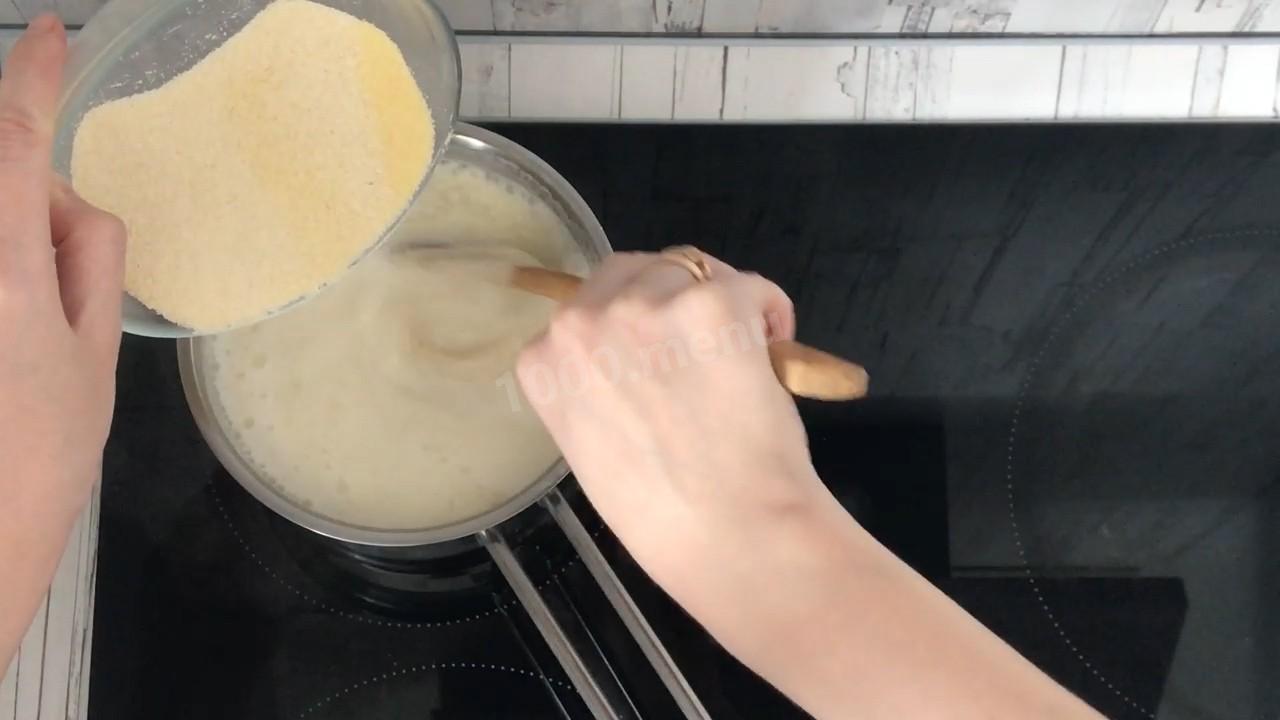 Шаг 4 приготовления Каша гурьевская классическая