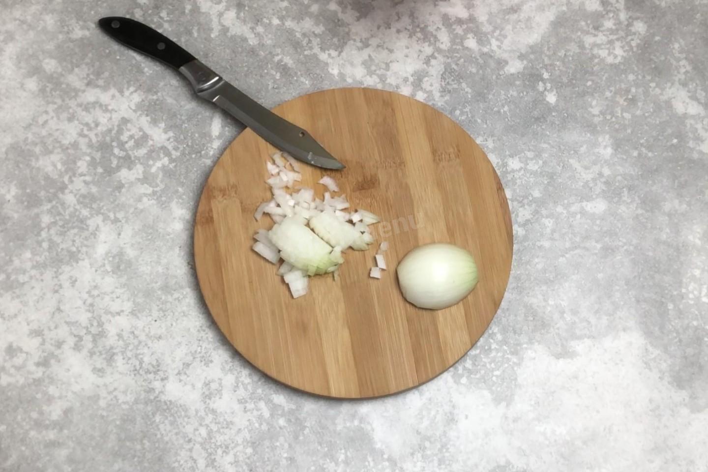 Шаг 2 приготовления Рожки на сковороде