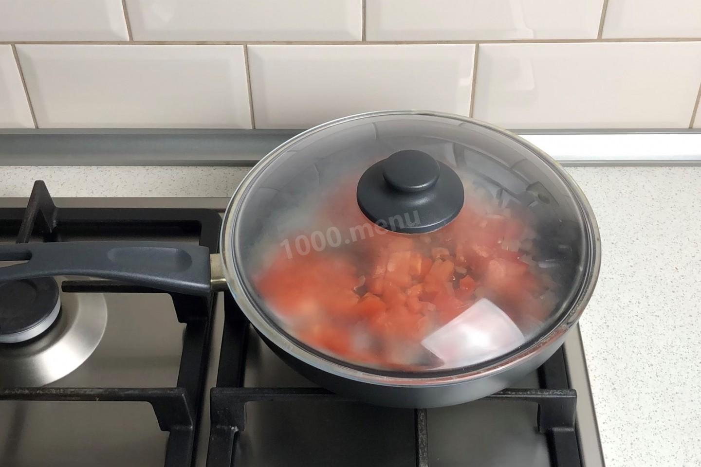 Шаг 6 приготовления Рожки на сковороде