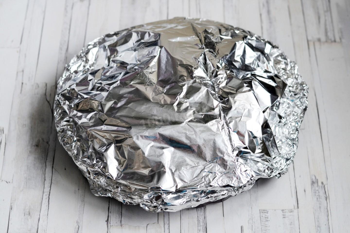 Шаг 13 приготовления Курица в красном вине в духовке