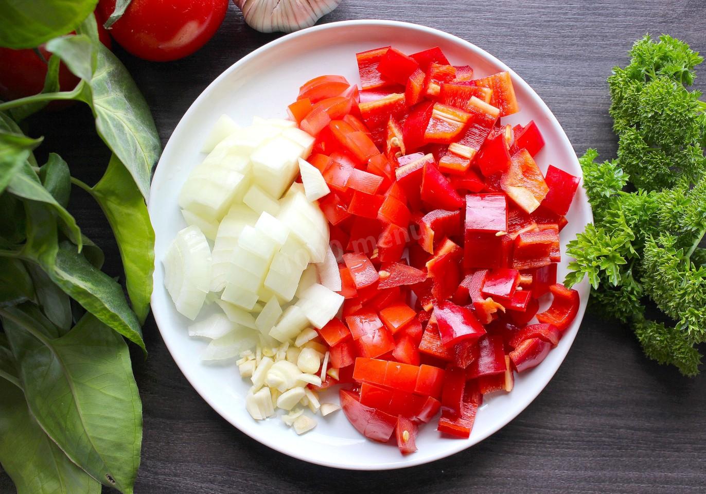Шаг 3 приготовления Куриная грудка с фасолью
