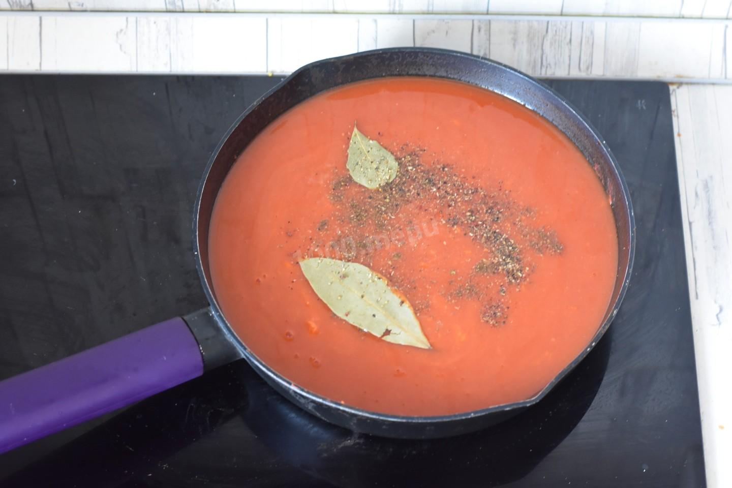Шаг 14 приготовления Мясные тефтели с рисом с подливкой