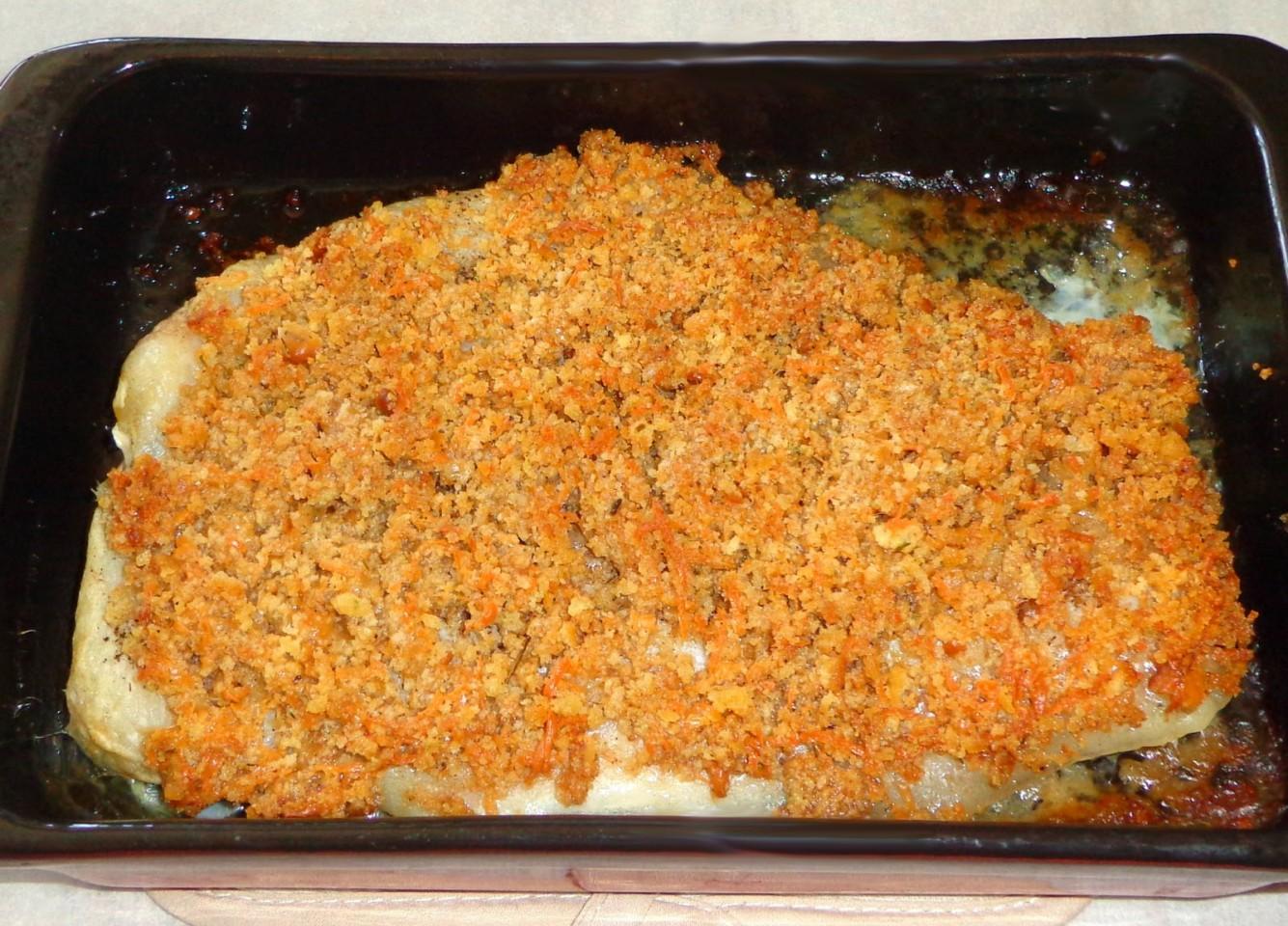 Шаг 8 приготовления Морской язык в духовке