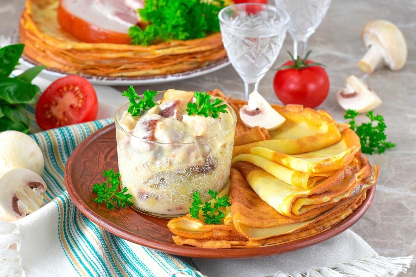 Обложка рецепта Мачанка (мочанка) по белорусски с блинами