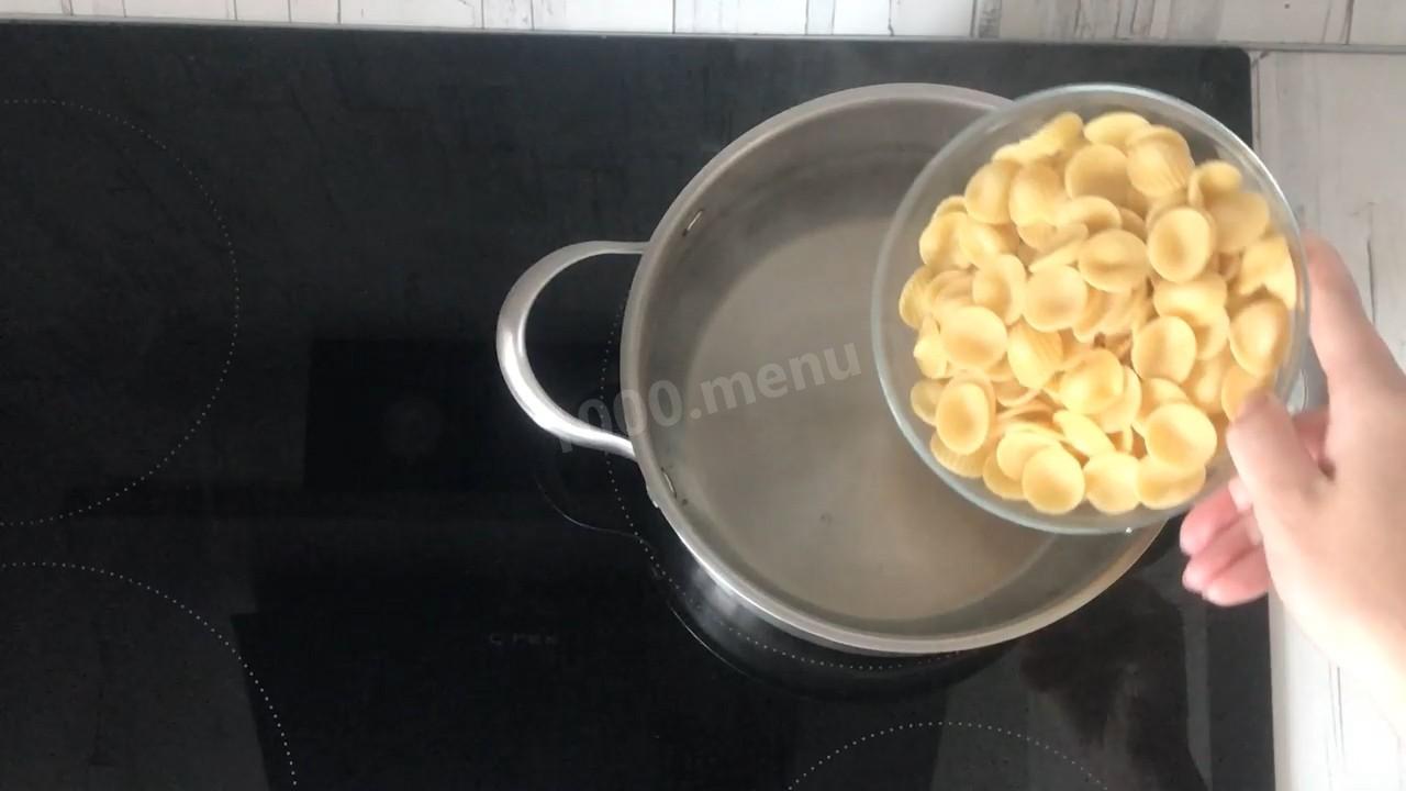 Шаг 3 приготовления Макароны с творогом