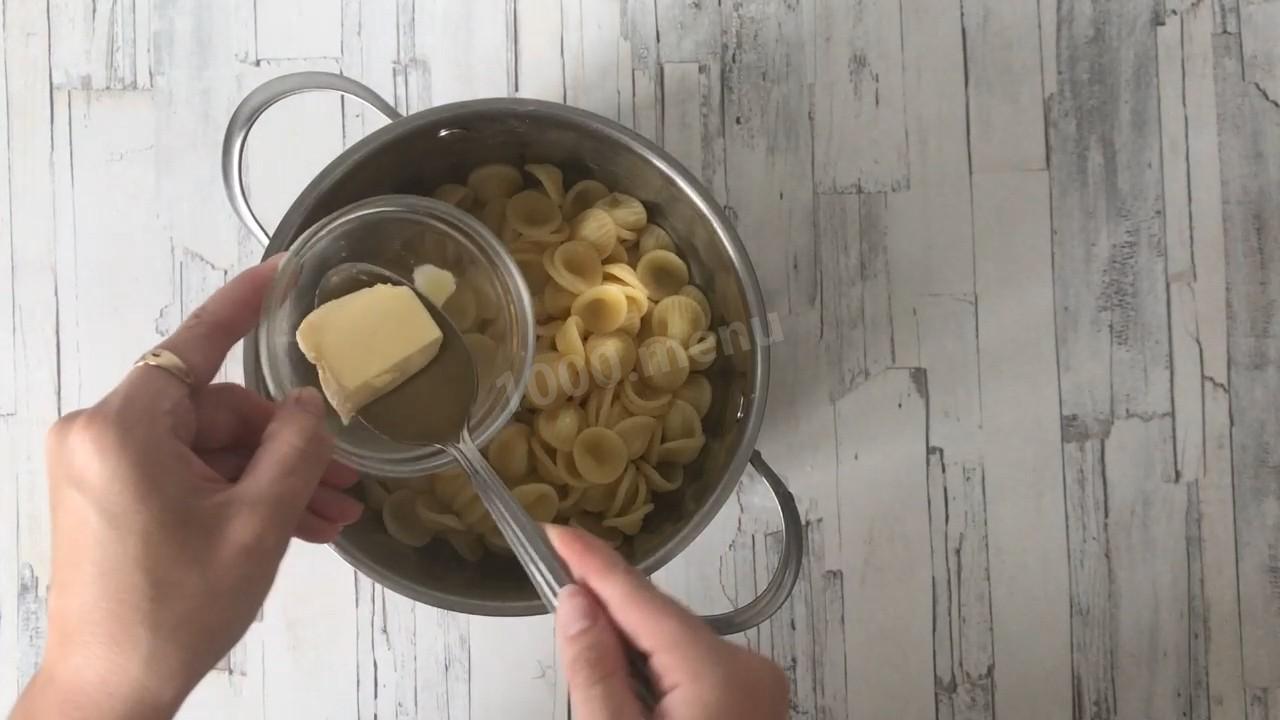 Шаг 6 приготовления Макароны с творогом