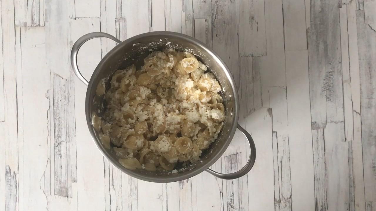 Шаг 8 приготовления Макароны с творогом