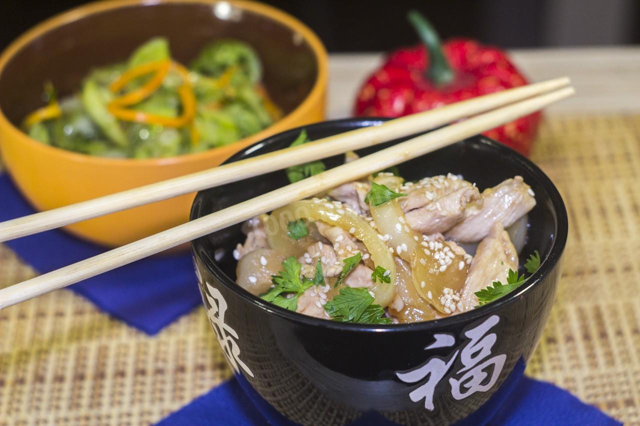 Шаг 12 приготовления Курица в сладком  китайском соусе