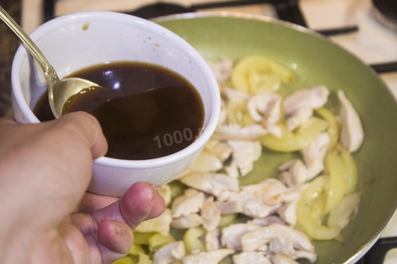 Шаг 8 приготовления Курица в сладком  китайском соусе