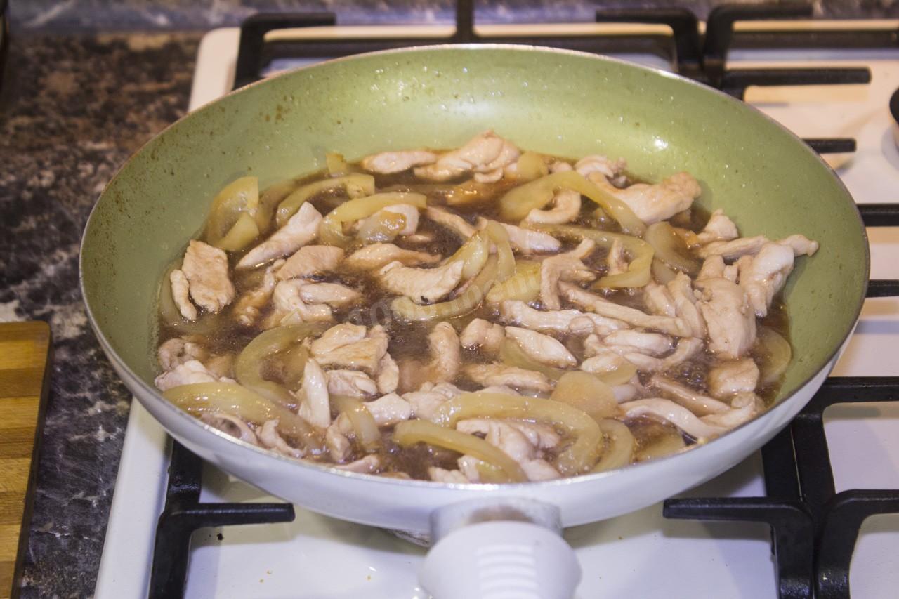 Шаг 9 приготовления Курица в сладком  китайском соусе