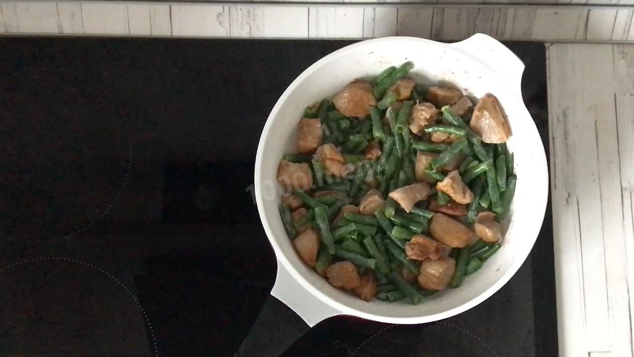 Шаг 5 приготовления Мясо со стручковой фасолью