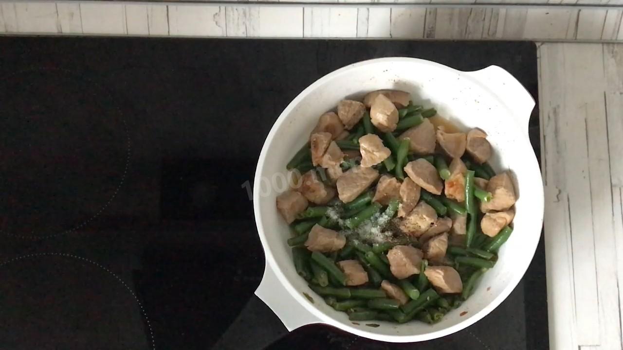 Шаг 7 приготовления Мясо со стручковой фасолью