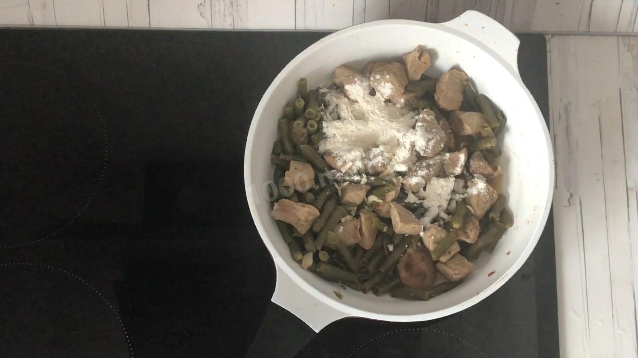 Шаг 8 приготовления Мясо со стручковой фасолью
