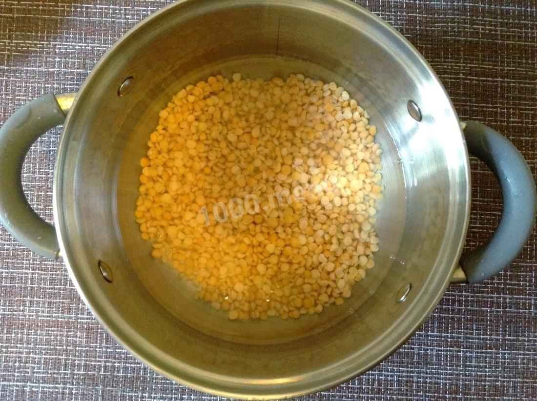 Шаг 3 приготовления Гороховая каша без замачивания в кастрюле