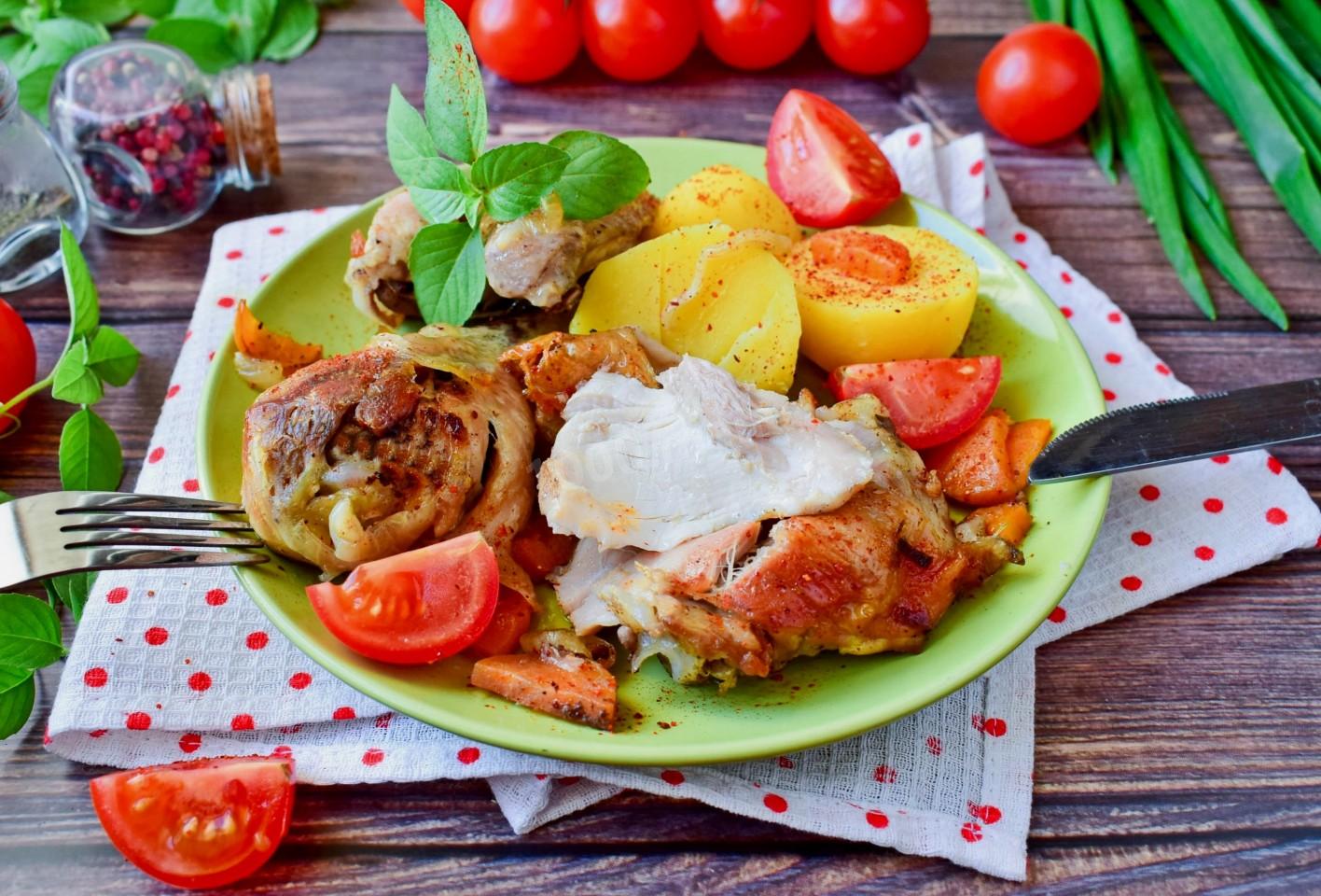 Шаг 10 приготовления Курица в собственном соку в духовке