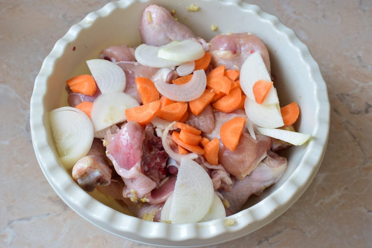 Шаг 6 приготовления Курица в собственном соку в духовке