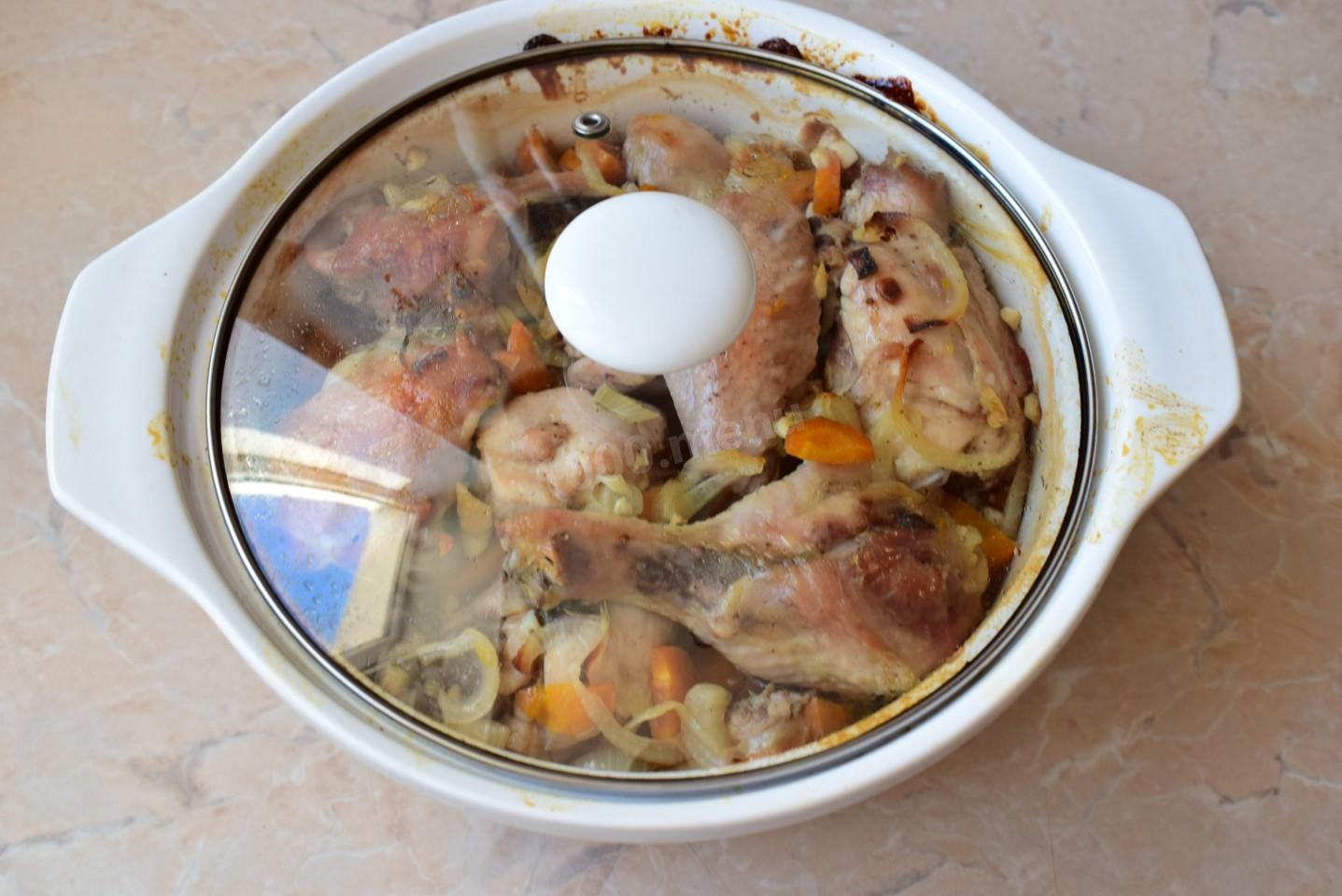 Шаг 9 приготовления Курица в собственном соку в духовке