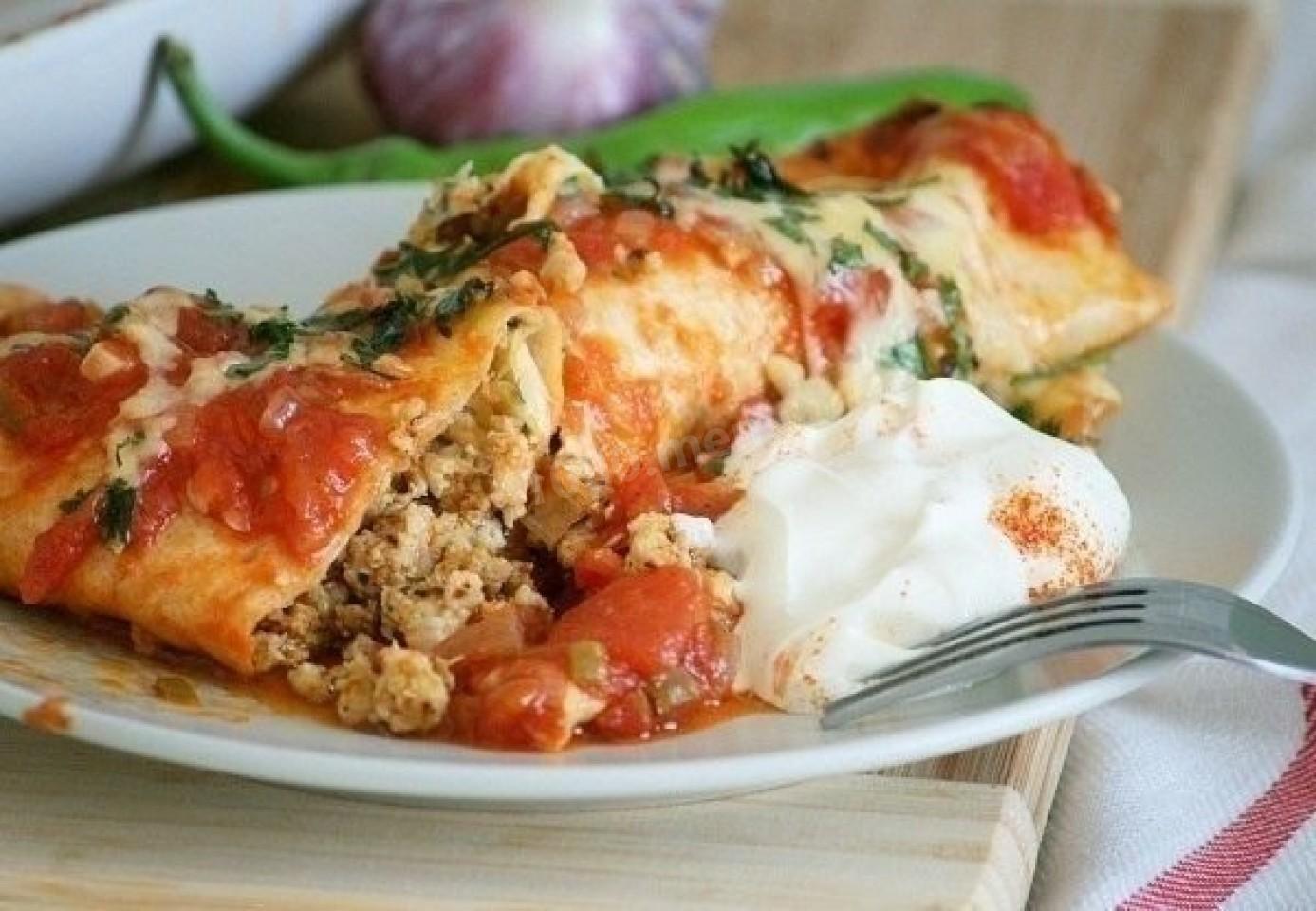 Обложка рецепта Энчилада с курицей и сыром
