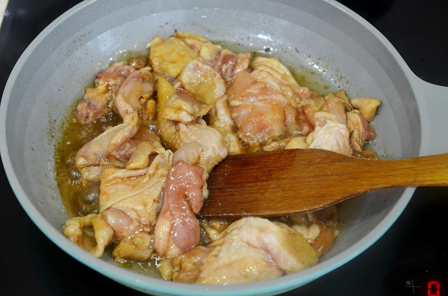 Шаг 4 приготовления Сладкая курица по китайски
