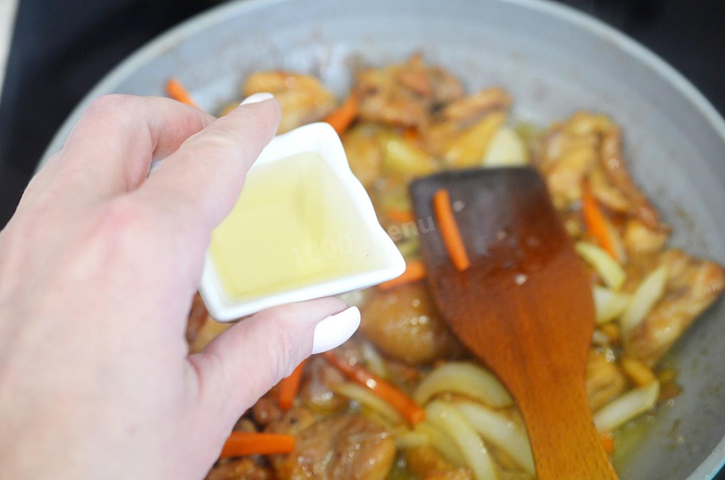 Шаг 8 приготовления Сладкая курица по китайски