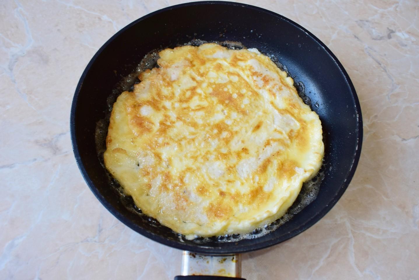 Шаг 8 приготовления Бризоль из курицы на сковороде