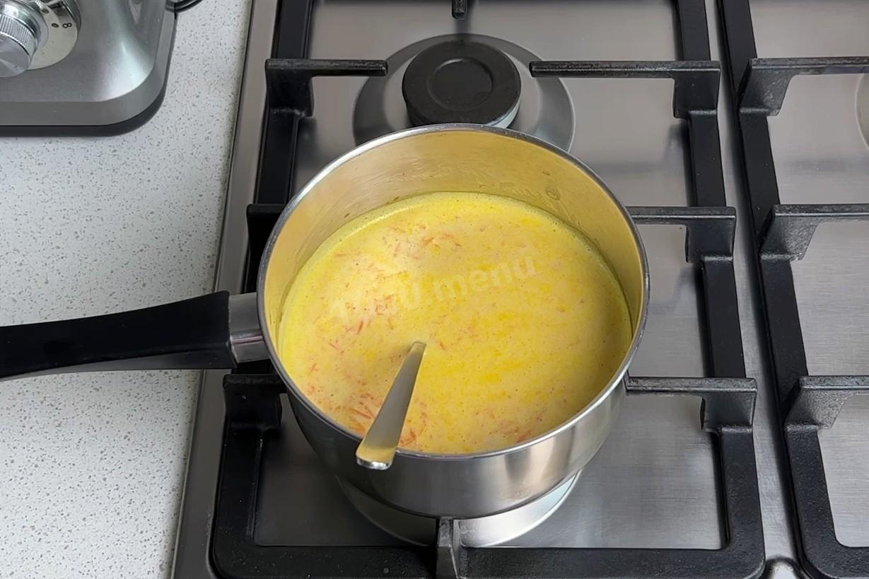 Шаг 4 приготовления Манка с морковью