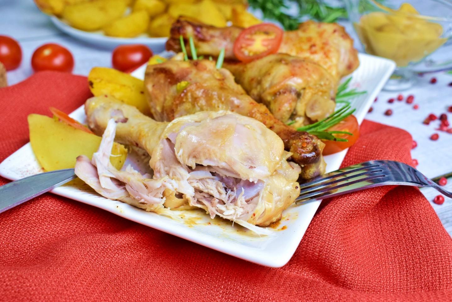 Шаг 6 приготовления Курица в медово горчичном соусе в духовке запеченная