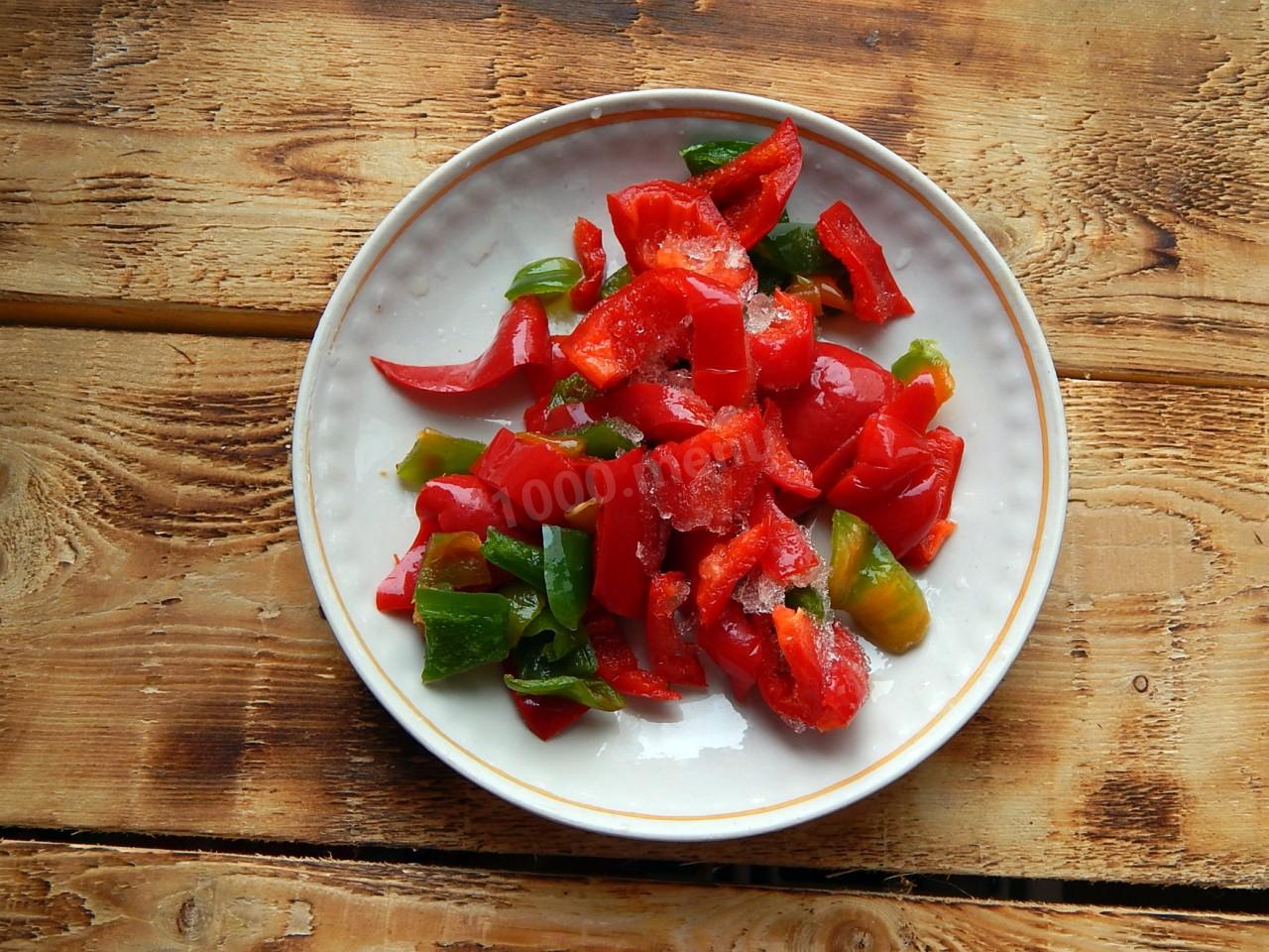 Шаг 4 приготовления Курица терияки с овощами и лапшой
