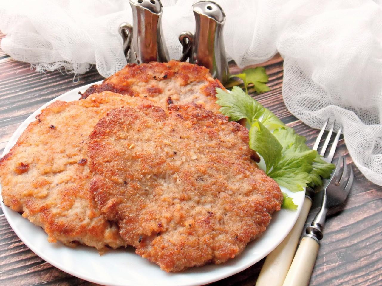 Шаг 11 приготовления Шницель из фарша на сковороде