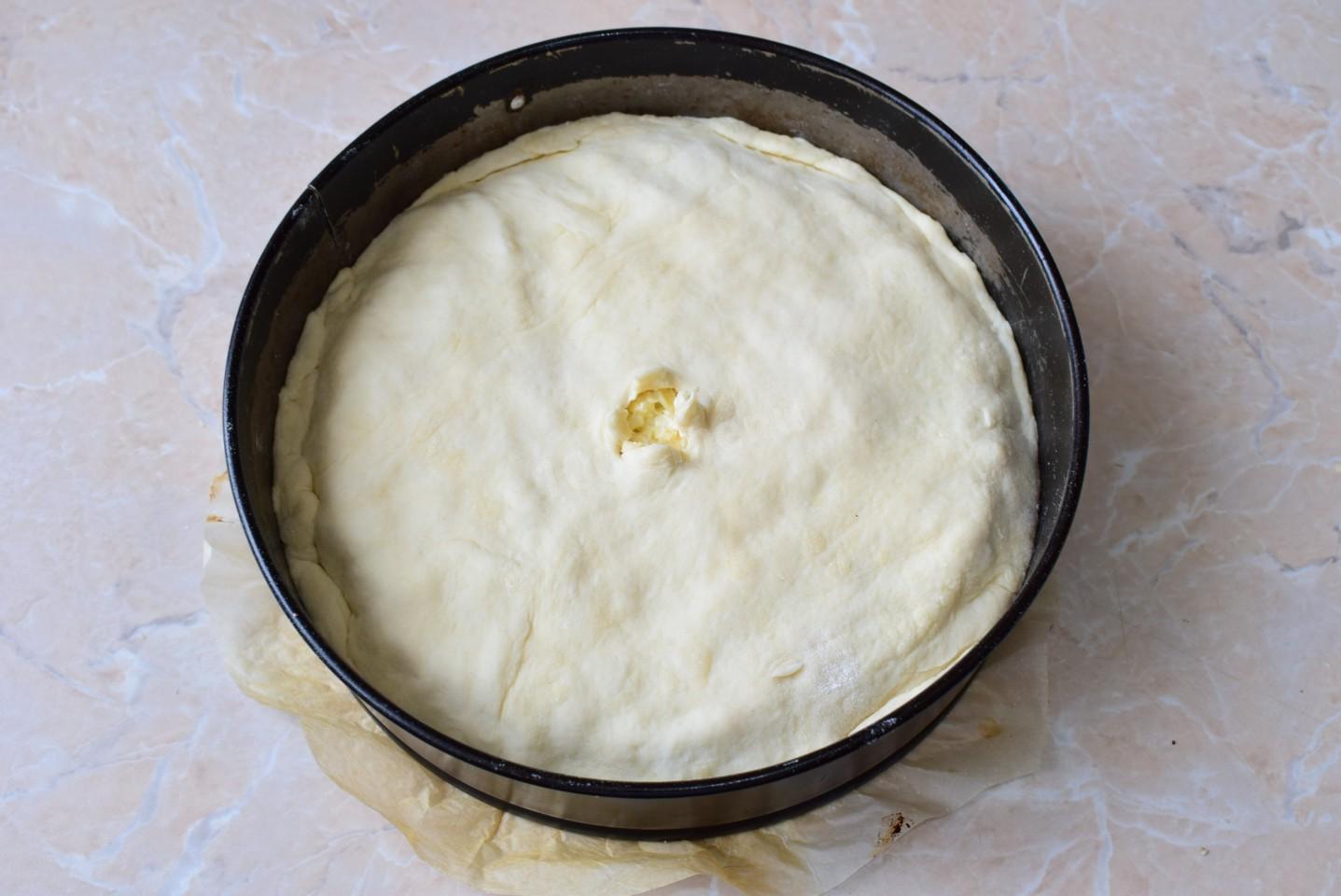 Шаг 10 приготовления Пицца деревенская с курицей закрытая