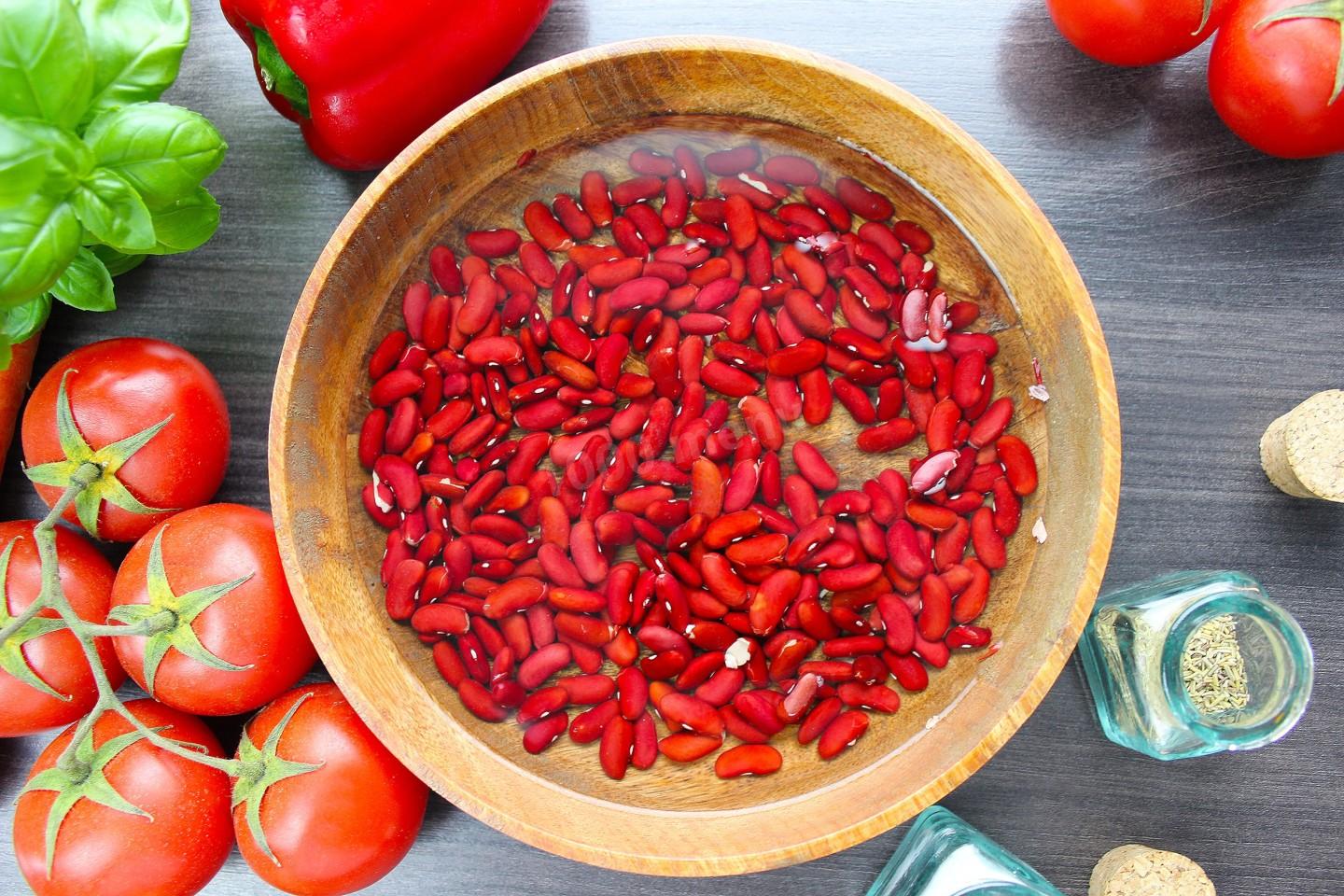 Шаг 2 приготовления Красная фасоль с мясом тушеная