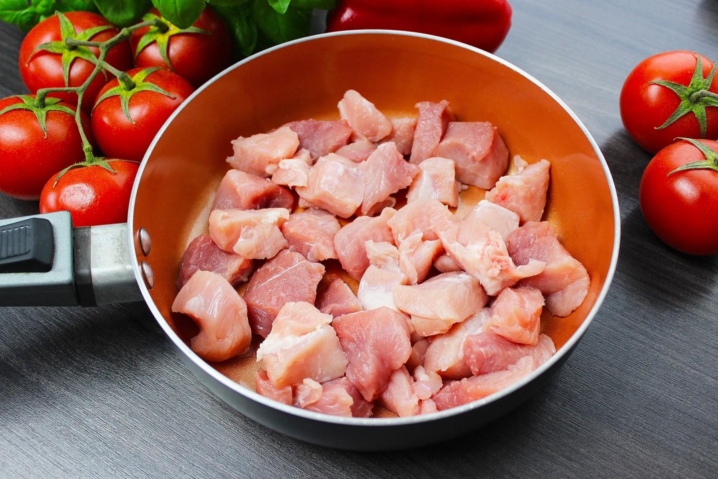 Шаг 4 приготовления Красная фасоль с мясом тушеная