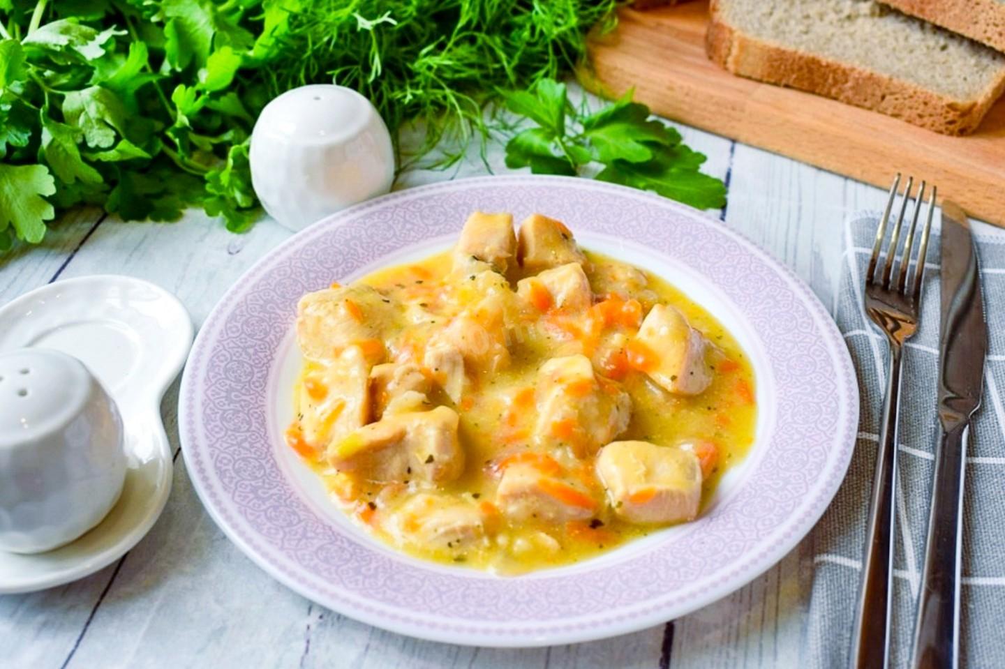 Обложка рецепта Подлива из куриного филе