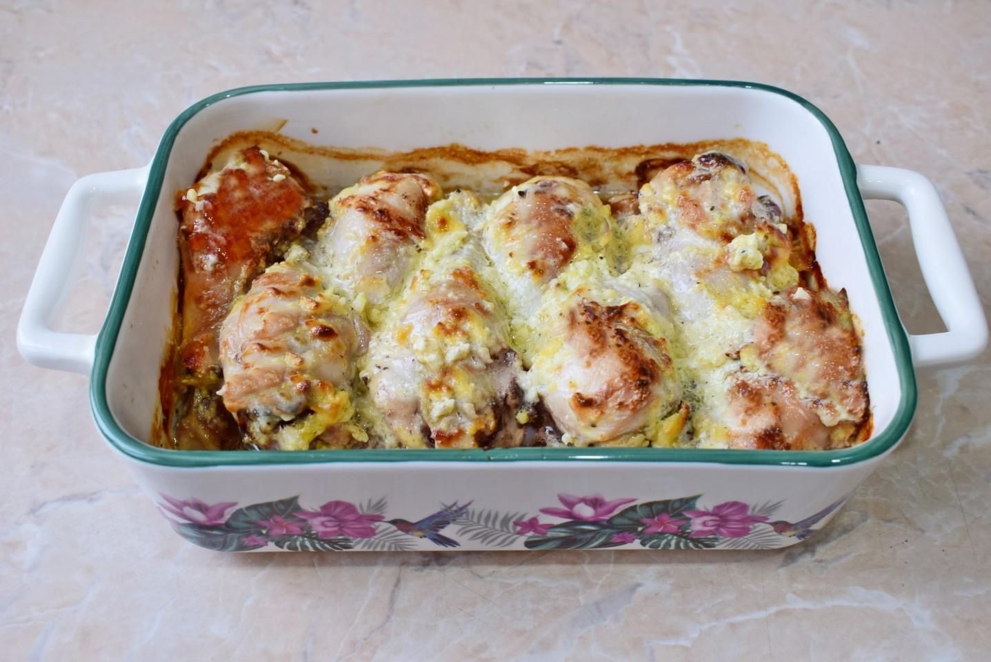 Шаг 6 приготовления Куриные ножки в сметане в духовке