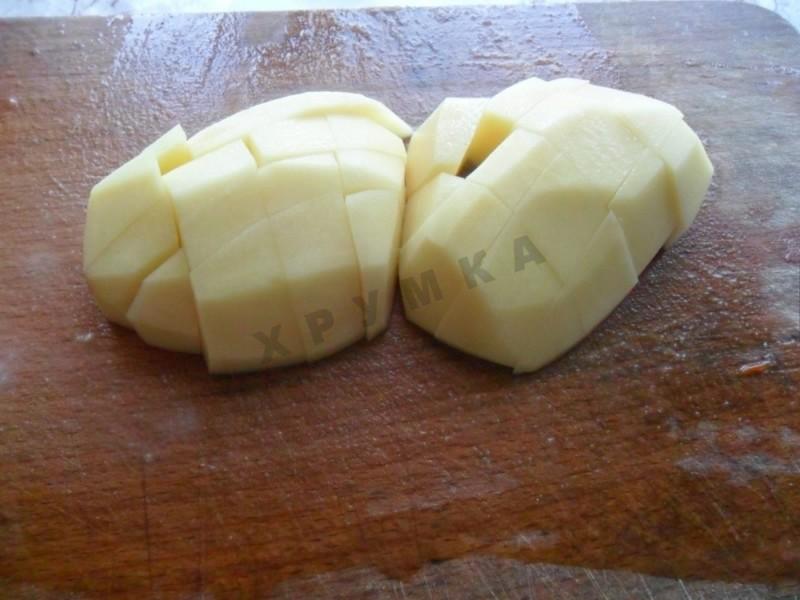 Шаг 4 приготовления Тушеные баклажаны с картошкой