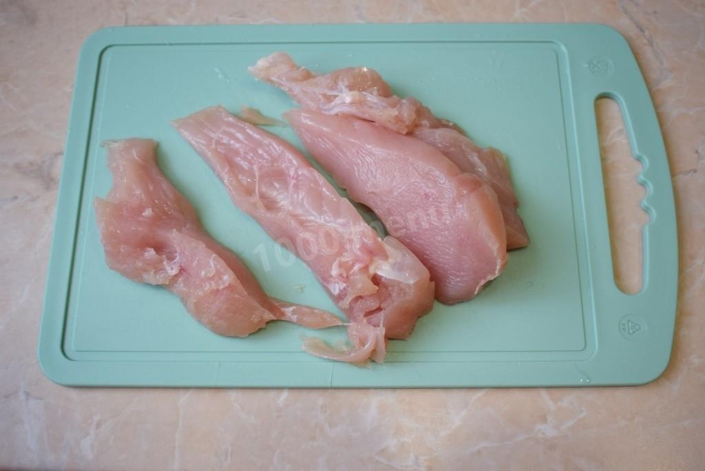 Шаг 1 приготовления Куриные котлеты с зеленью