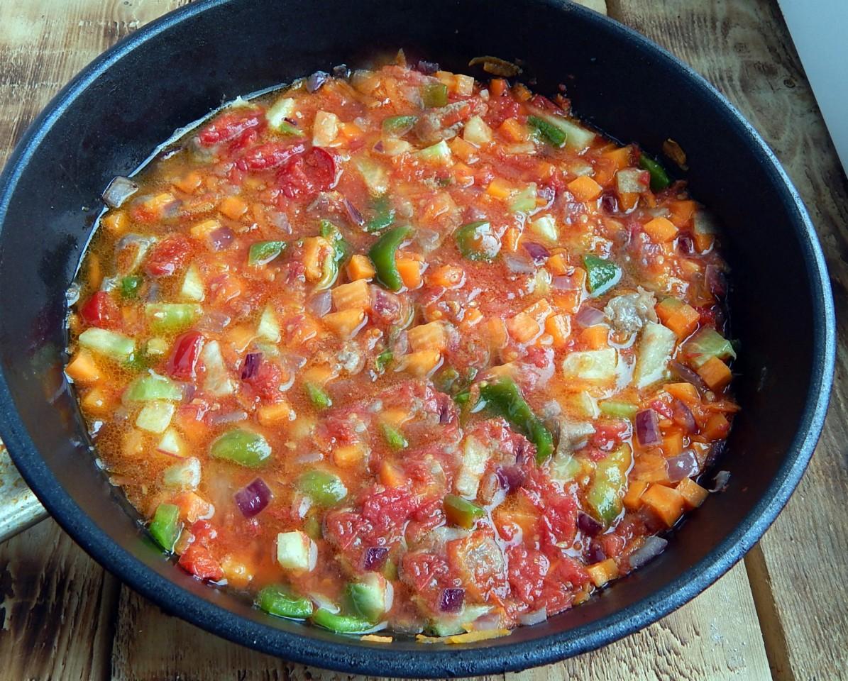Шаг 13 приготовления Домашняя лапша с овощами