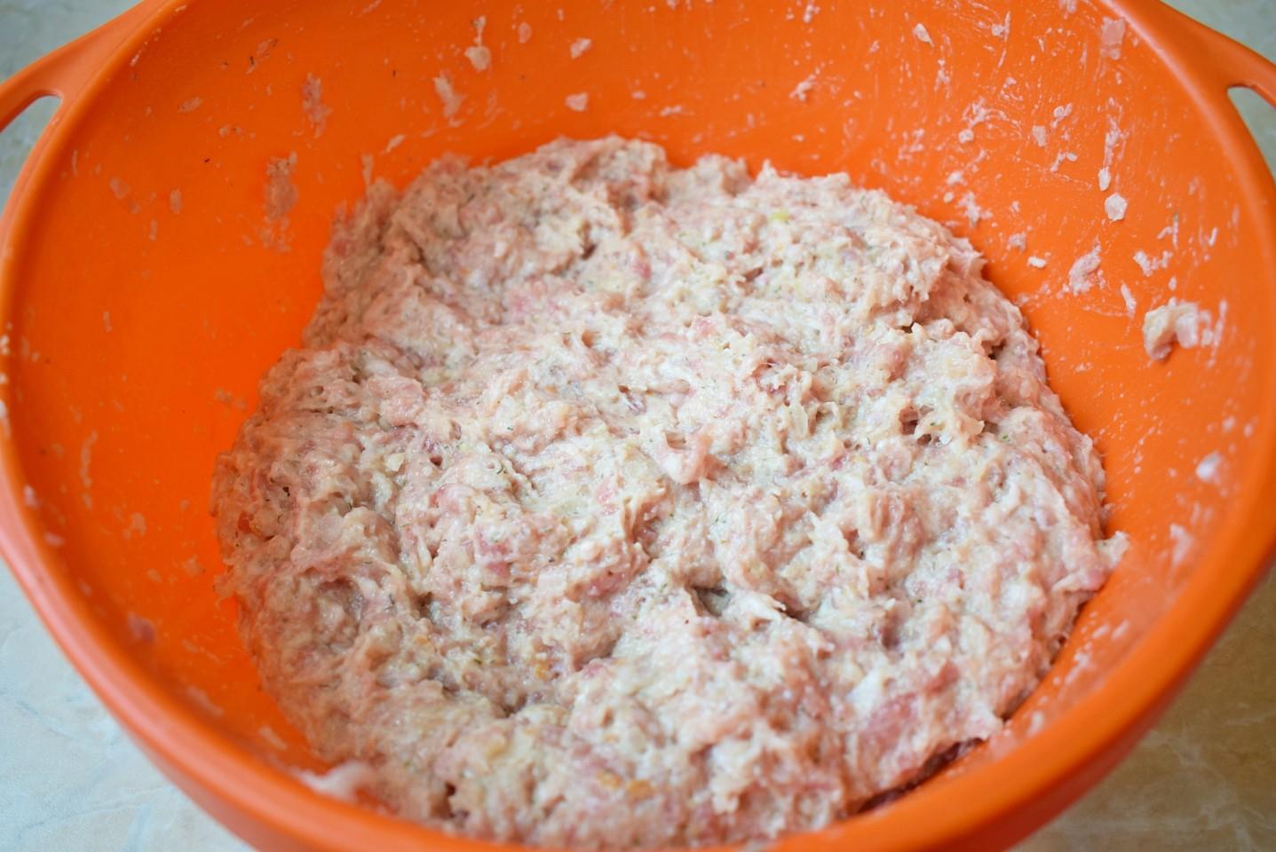 Шаг 5 приготовления Котлеты из свинины и курицы
