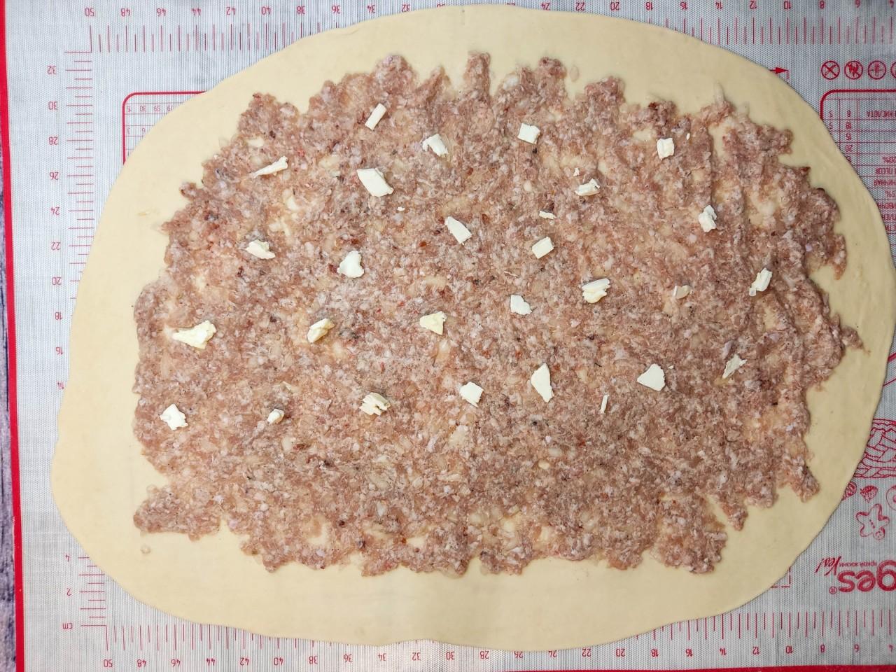 Шаг 9 приготовления Ханум с фаршем