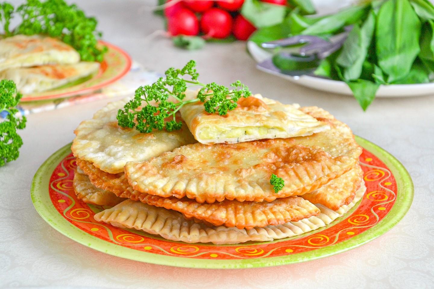 Обложка рецепта Чебуреки с картошкой