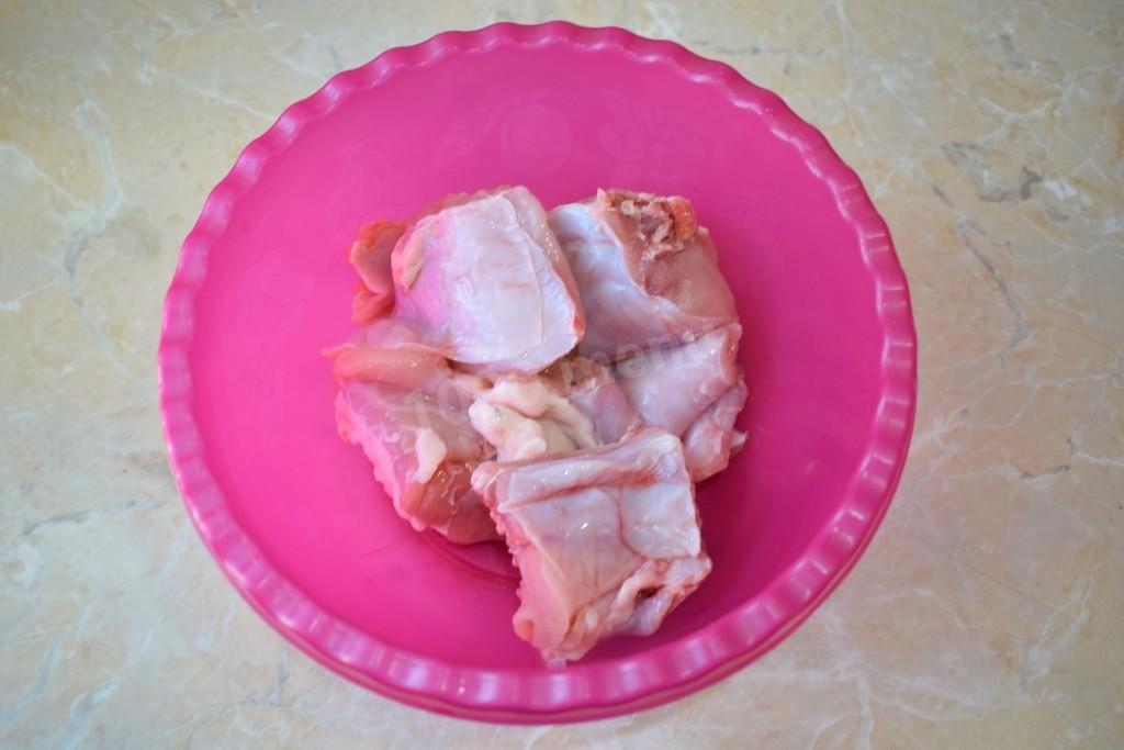 Шаг 1 приготовления Кролик в белом вине