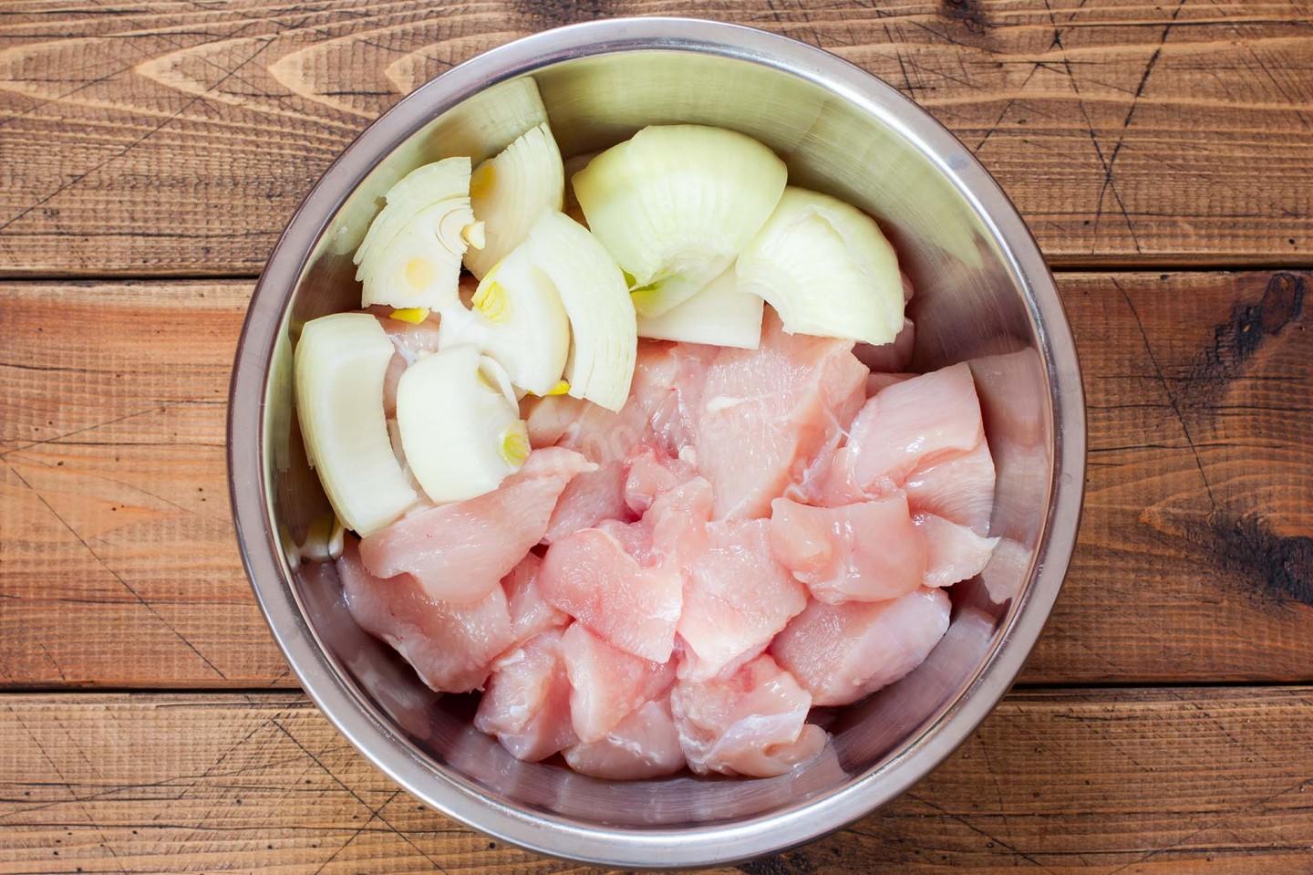 Шаг 3 приготовления Котлеты из куриной грудки в духовке