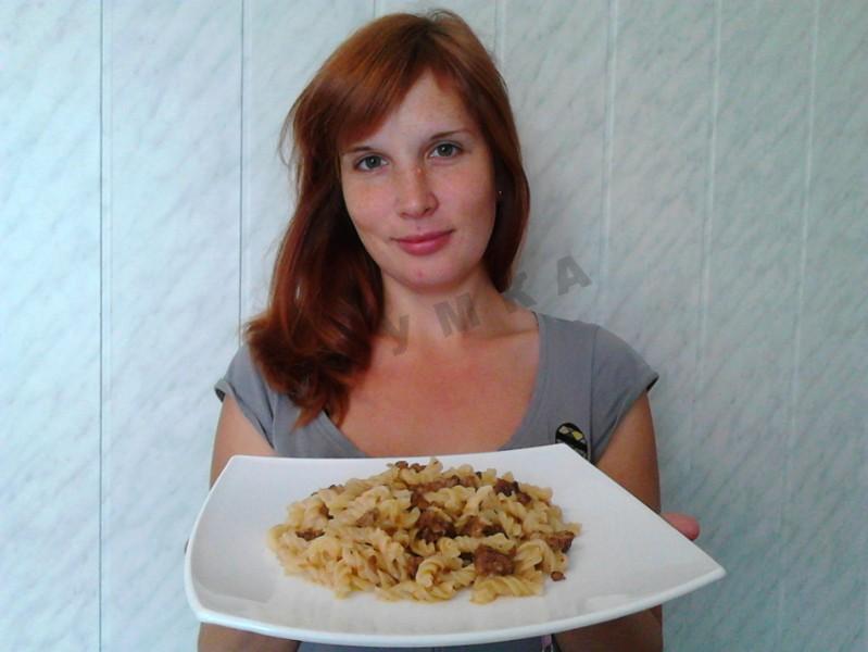 Шаг 7 приготовления Макароны по флотски в мультиварке