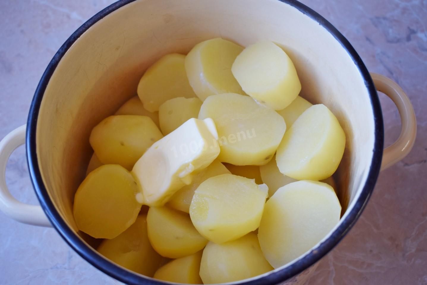 Шаг 4 приготовления Картофельное пюре с яйцом и молоком