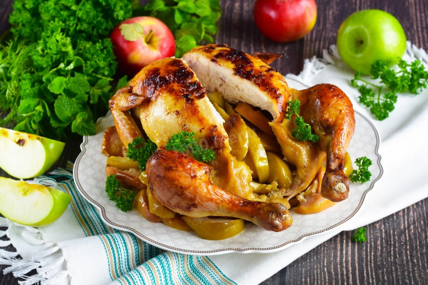 Шаг 12 приготовления Курица в утятнице в духовке