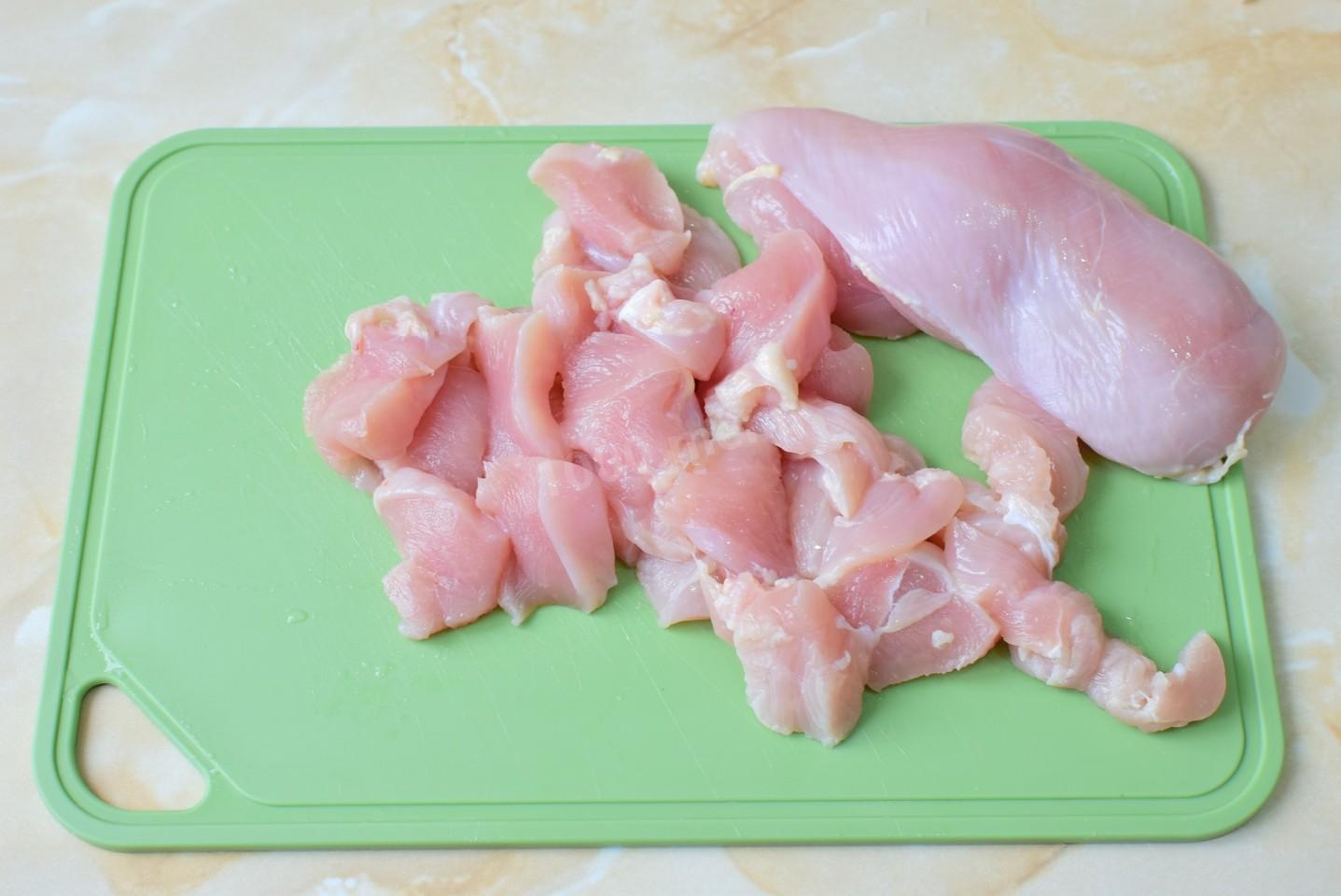 Шаг 3 приготовления Плов из куриной грудки