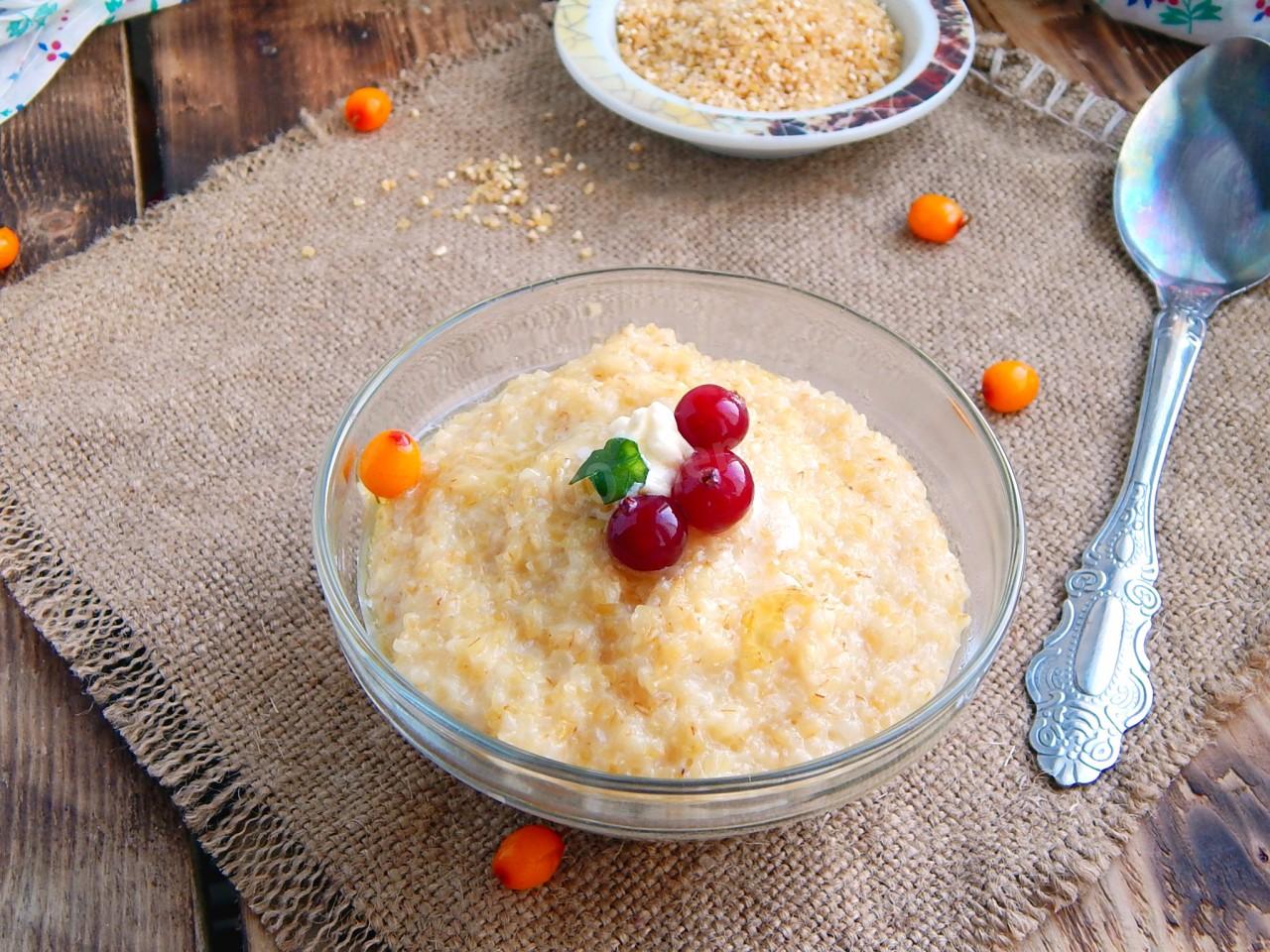 Обложка рецепта Каша молочная кукурузная