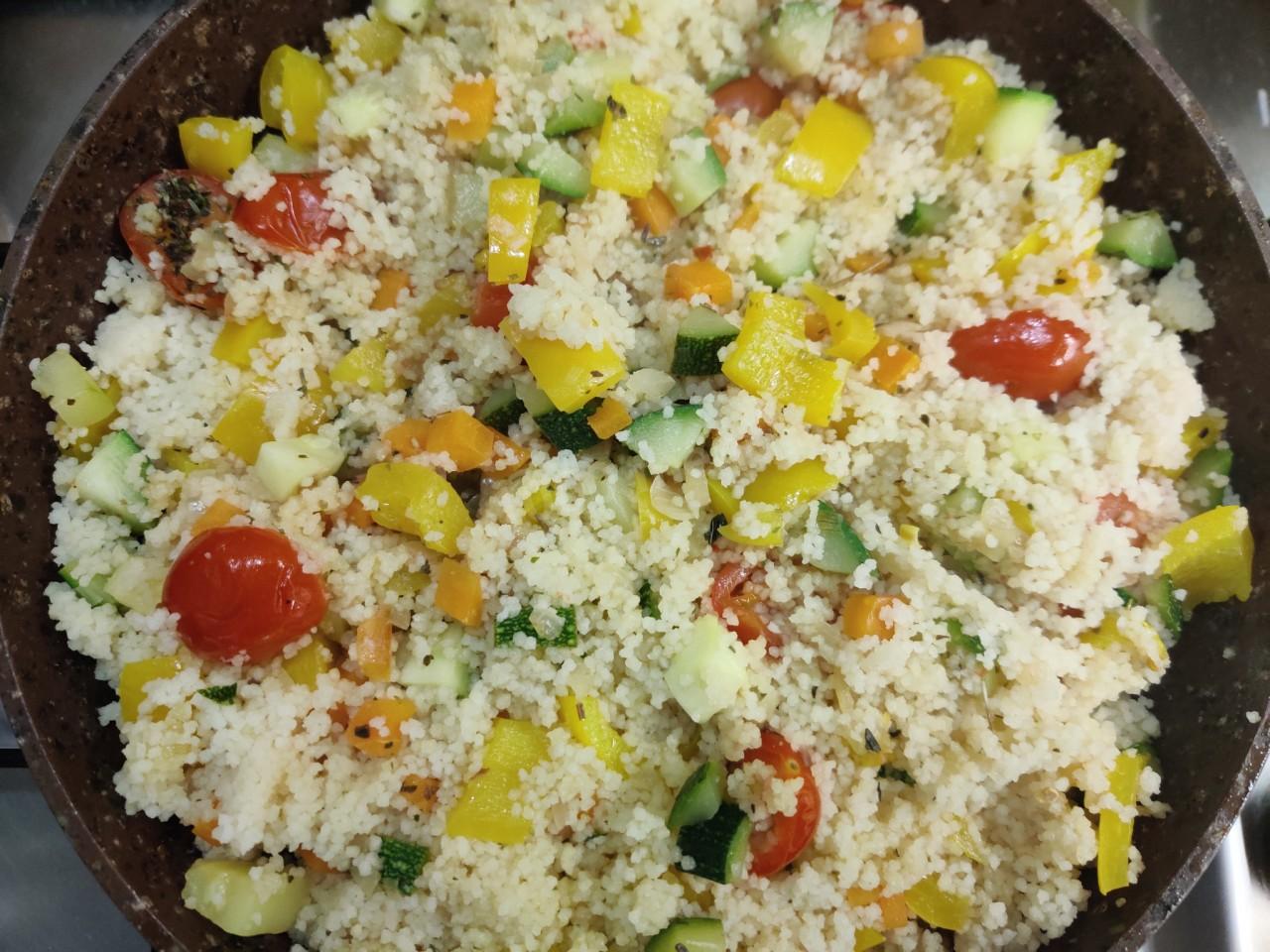 Шаг 9 приготовления Кускус с овощами